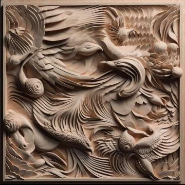 Patterns and decorations st van herpen 2 3d model